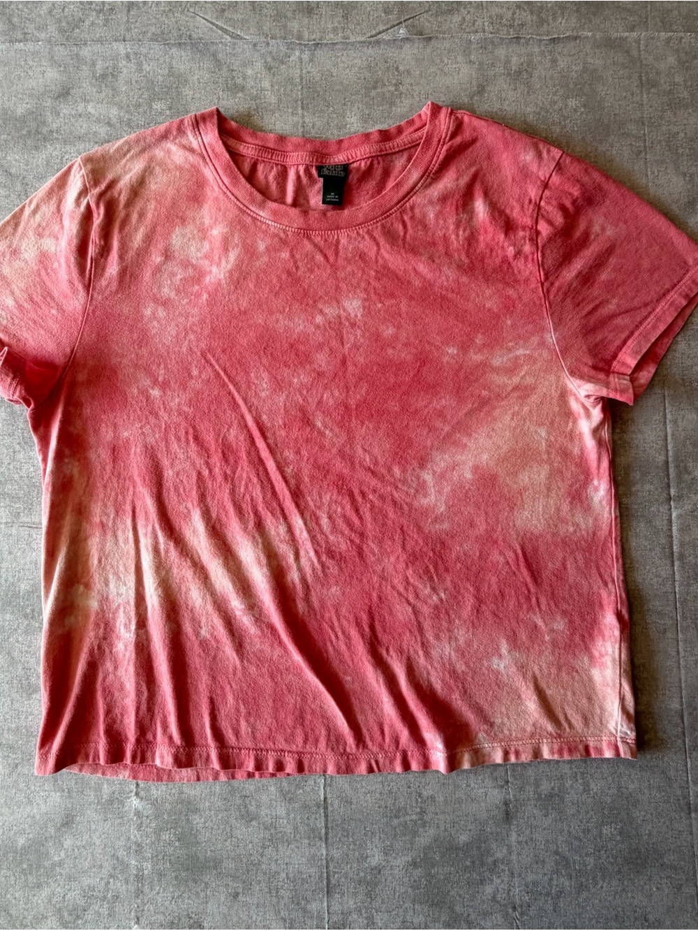 Women's Wild Fable Pink Tie Dye Short Sleeve Shirt Size M